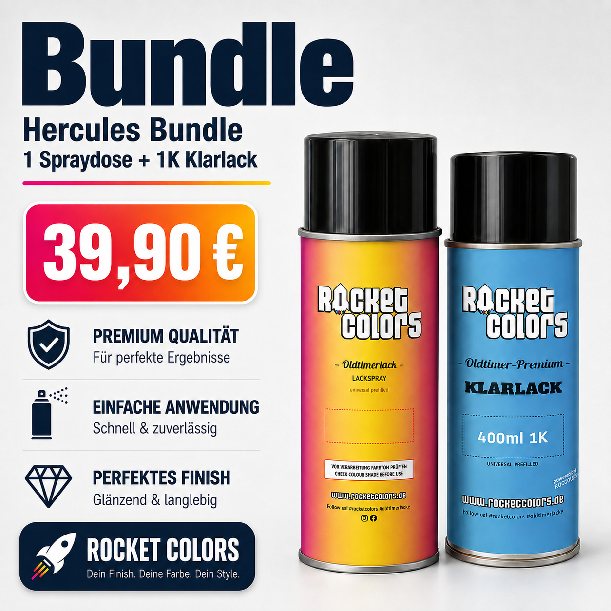 Hecules Set 1 Spraydose 1 Klarlack