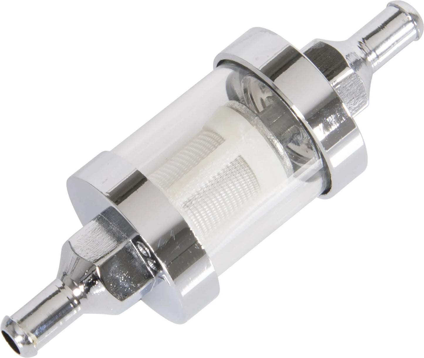 Benzinfilter deluxe 6,5 mm 6,5MM CHROM/TRANSPARENT - Rocketcolors