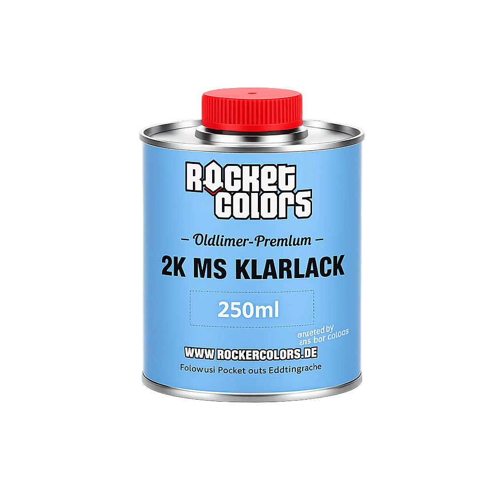 Rocketcolors Oldtimer Premium Klarlack 250ml – für Moped & Auto - Rocketcolors