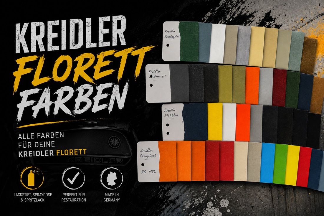 Kreidler Farben Lacke Spraydose Modelle