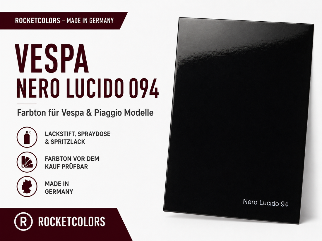 Vespa Lucido 094 Schwarz – Originalgetreuer Lack für Vespa & Piaggio