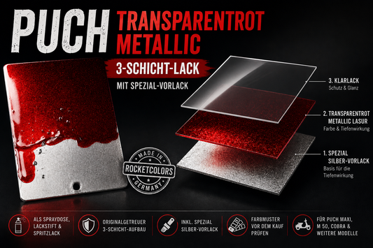 Puch Transparentrotmetallic 