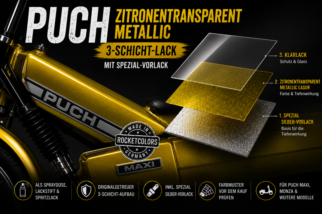 Puch Zitronentransparentmetallic