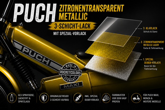 Puch Zitronentransparentmetallic