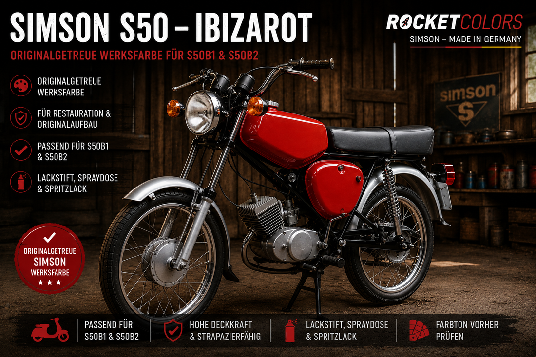 Simson S50 Farben Lacke 