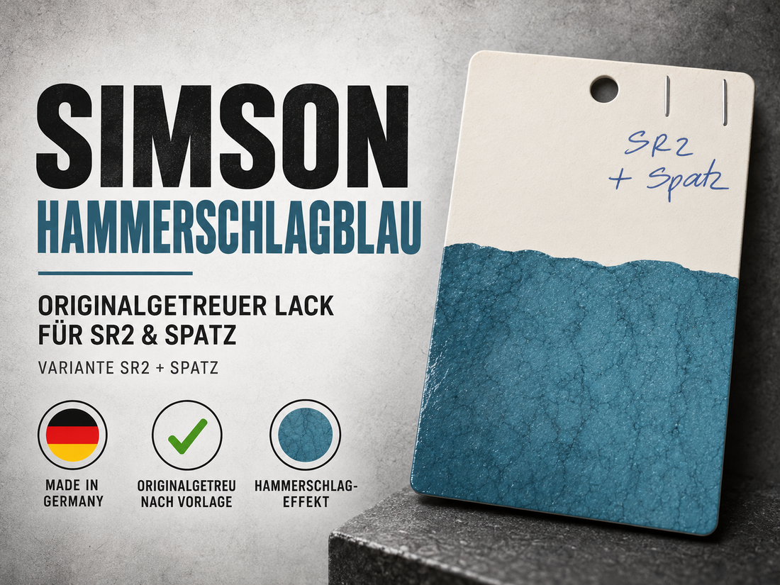 Simmson Hammerschlagblau SR2 Spatz