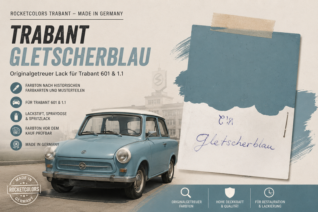 Trabant Gletscherblau