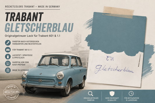Trabant Gletscherblau