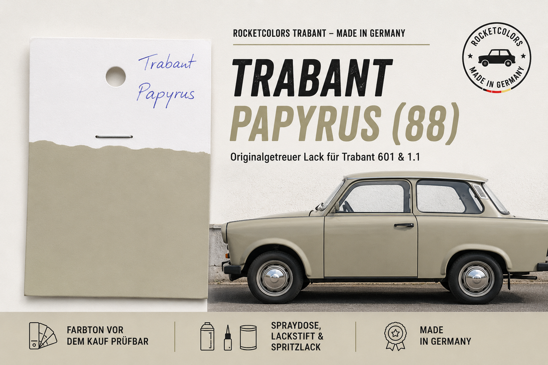Trabant Papyrus Farben Lacke 