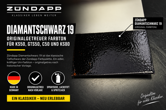 Zündapp 19 Diamantschwarz