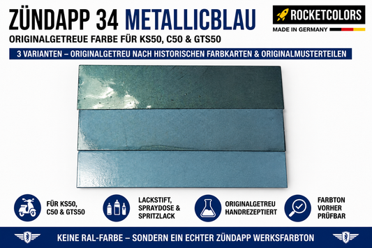 Zündapp 34 Metallicblau 