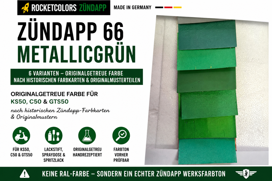 Zündapp 66 Metallicgrün 