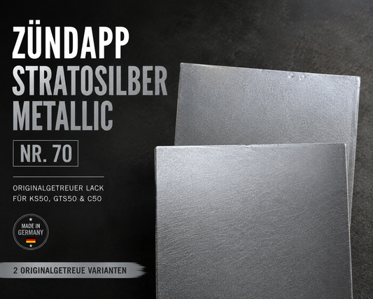 Zündapp Stratosilbermetallic Nr. 70 – Originalgetreuer Lack für KS50, GTS50 & C50
