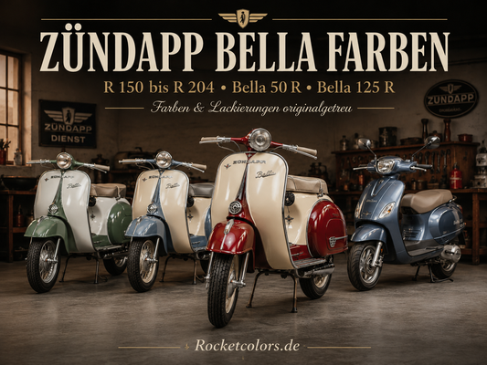 Zündapp Bella Farben Lacke 