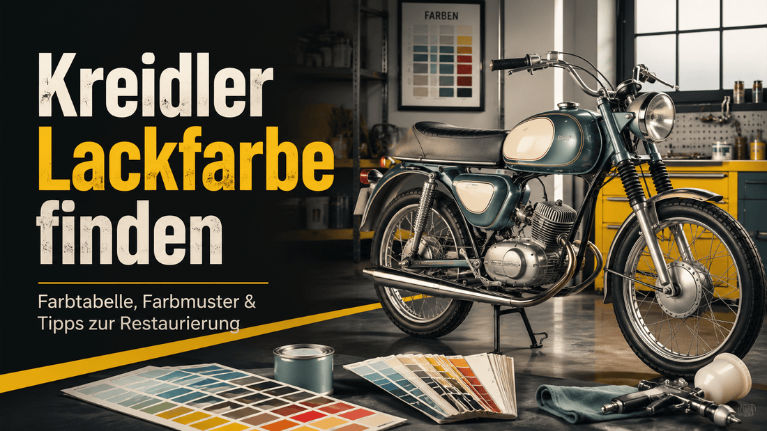 Kreidler Lackfarbe finden: Farbtabelle, Farbmuster & Tipps zur Restaurierung - Rocketcolors