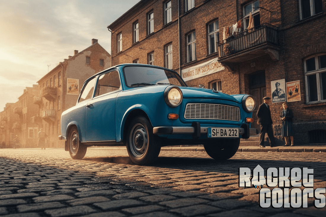 Neue Trabant Farbtöne – originalgetreu nach historischen Farbkarten abgemischt - Rocketcolors 