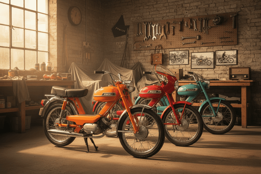 Puch Lackfarben kaufen – originalgetreue Farben für Maxi, Monza, DS 50 & mehr - Rocketcolors
