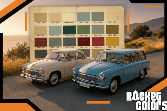 Wartburg Lackfarbe finden – Farbtabelle, Farbmuster und Modelle richtig zuordnen - Rocketcolors 