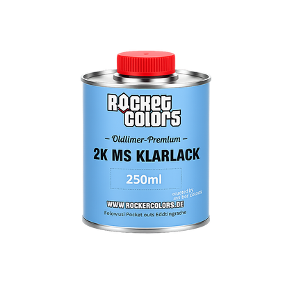 Rocketcolors Oldtimer Premium Klarlack 250ml – für Moped & Auto