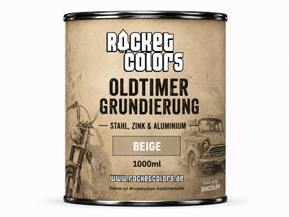 Rocketcolors Oldtimer Premium Grundierung Beige – Rapidprimer 1K 1000ml