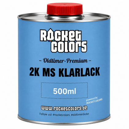 Rocketcolors Oldtimer Premium Klarlack 500ml – für Moped & Auto