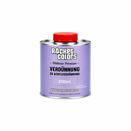 Rocketcolors Oldtimer Verdünnung 250ml – Lackzubehör für Moped & Auto