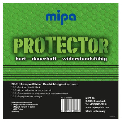 Mipa Protector Set schwarz 2K inkl Lackierpistole - Rocketcolors