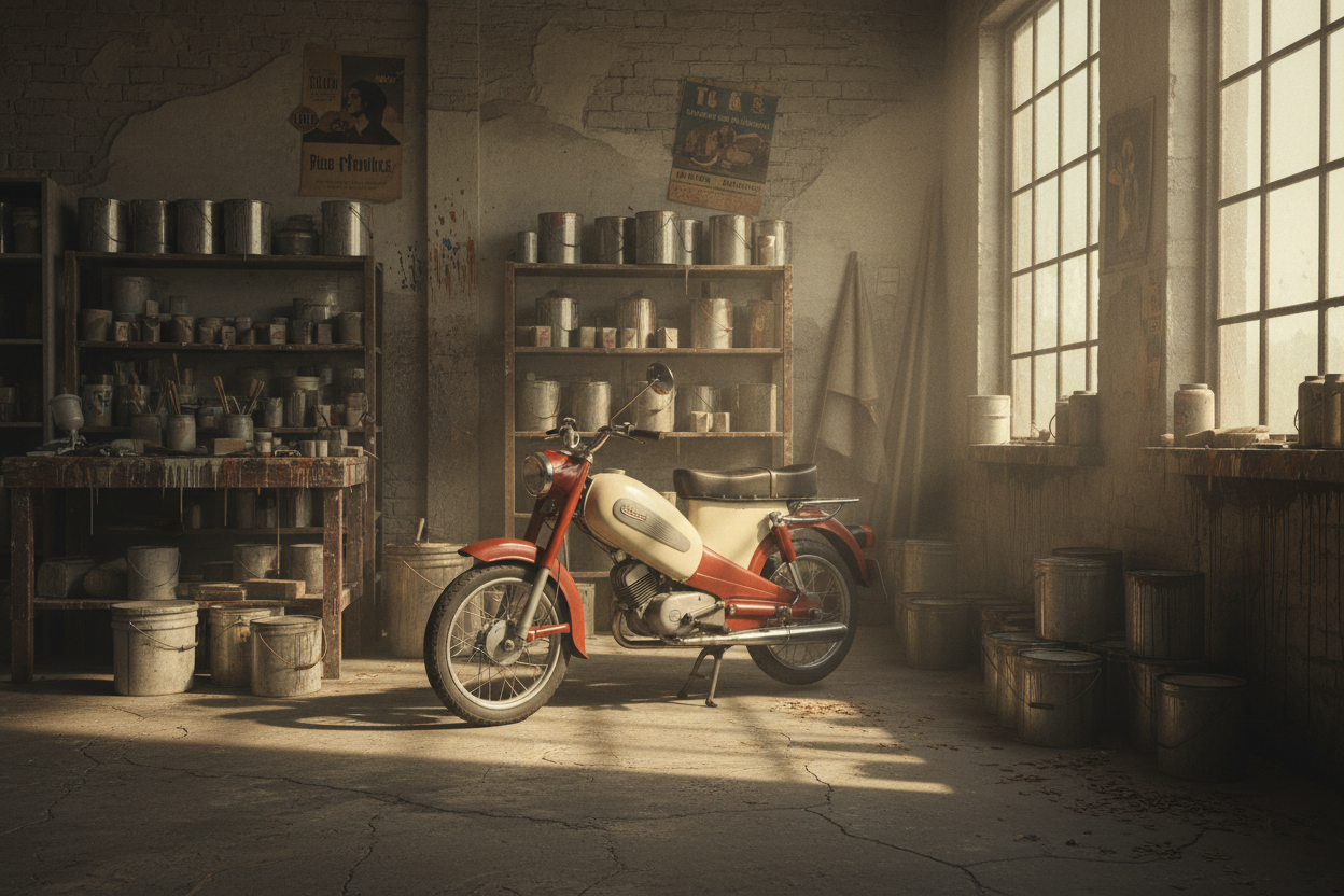 Retro Moped Hero Banner