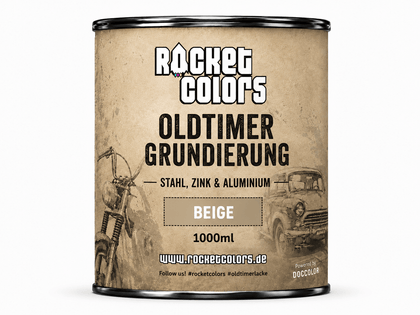 Rocketcolors Oldtimer Premium Grundierung Beige – Rapidprimer 1K 1000ml - Rocketcolors