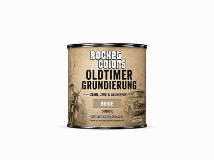 Rocketcolors Oldtimer Premium Grundierung Beige – Rapidprimer 1K 500ml - Rocketcolors