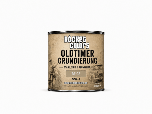 Rocketcolors Oldtimer Premium Grundierung Beige – Rapidprimer 1K 500ml - Rocketcolors