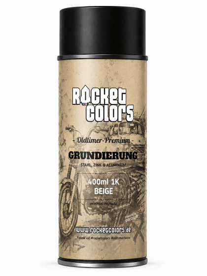 Rocketcolors Oldtimer Premium Grundierung Spray Beige 400ml 1K - Rocketcolors