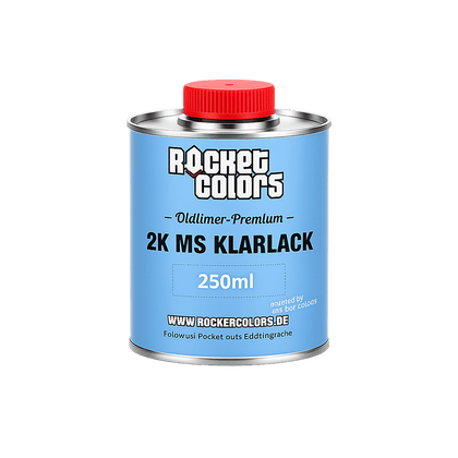 Rocketcolors Oldtimer Premium Klarlack 250ml – für Moped & Auto - Rocketcolors