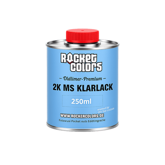 Rocketcolors Oldtimer Premium Klarlack 250ml – für Moped & Auto - Rocketcolors