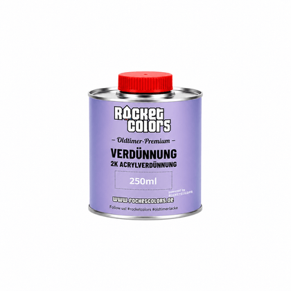Rocketcolors Oldtimer Verdünnung 250ml – Lackzubehör für Moped & Auto - Rocketcolors