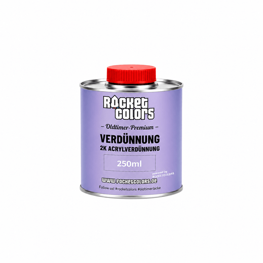 Rocketcolors Oldtimer Verdünnung 250ml – Lackzubehör für Moped & Auto - Rocketcolors