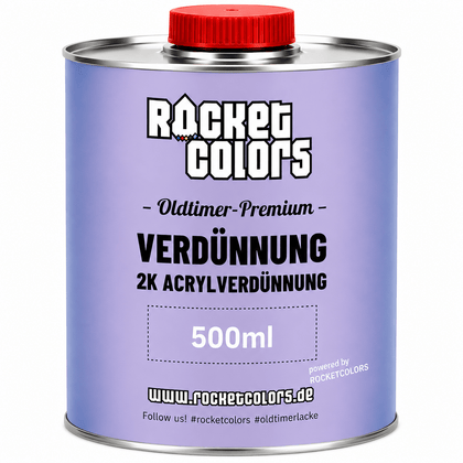 Rocketcolors Oldtimer Verdünnung 500ml – Lackzubehör für Moped & Auto - Rocketcolors