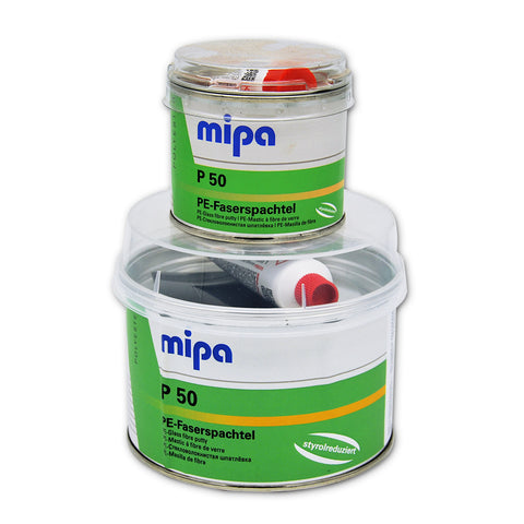 Mipa PE P50 fiber filler reduced styrene including hardener