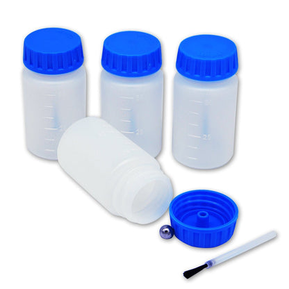 Lackstift Dose leer mit Pinsel und Kugel 50ml und 20ml - Rocketcolors